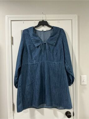 Old Navy Blue Denim Tunic Dress